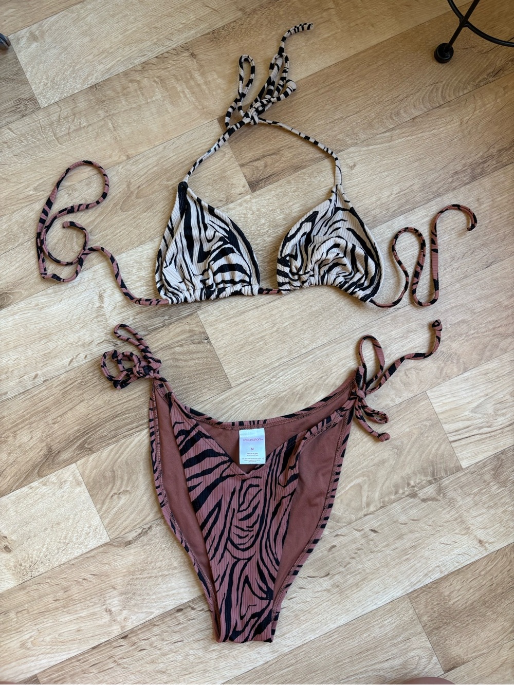 Tiger stripe bikini